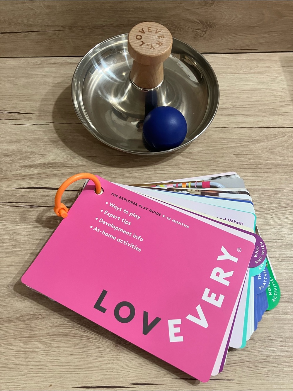 LOVEVERY 9-10 months Explorer TOY: Stainless Steel Tip & Turn w/ ball & GUIDE